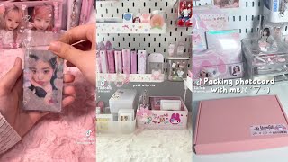 🎀✨️packing photocards kpop 💐 #5 [ korean ] tiktok compilation | caroline