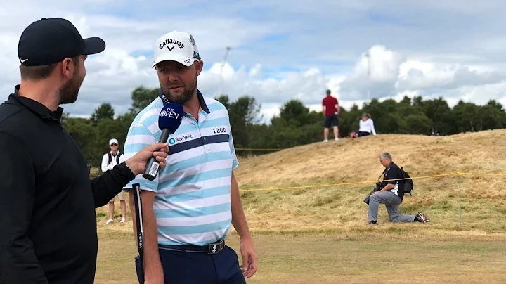 Rick Shiels walking 13 with Marc Leishman