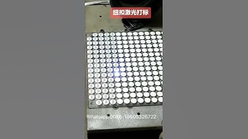 CO2 laser marking machine Marking button video,Laser working solution