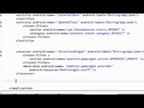 Android Application Development Tutorial   161   Setting up Widget Configuration Activity   YouTube
