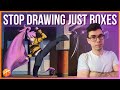 How to ROTATE Boxes in Perspective - The KEY to Drawing Anything From IMAGINATION