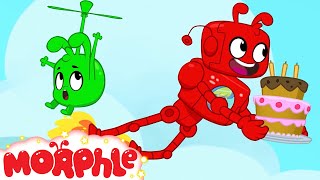 Morphle vs Orphle Big Birthday Cake Chase | @MorphleTV | Mila and Morphle | Kids Cartoons