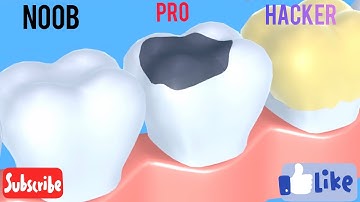 NOOB vs PRO vs HACKER l Teeth Doc #teethdoc#doctor #mrgames