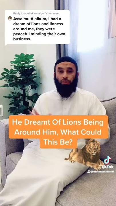 He Dreams Of Being Surrounded By Lions!