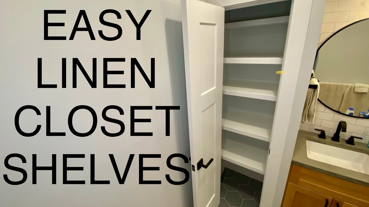 DIY Floating Shelves in Linen Closet – Casa Watkins Living