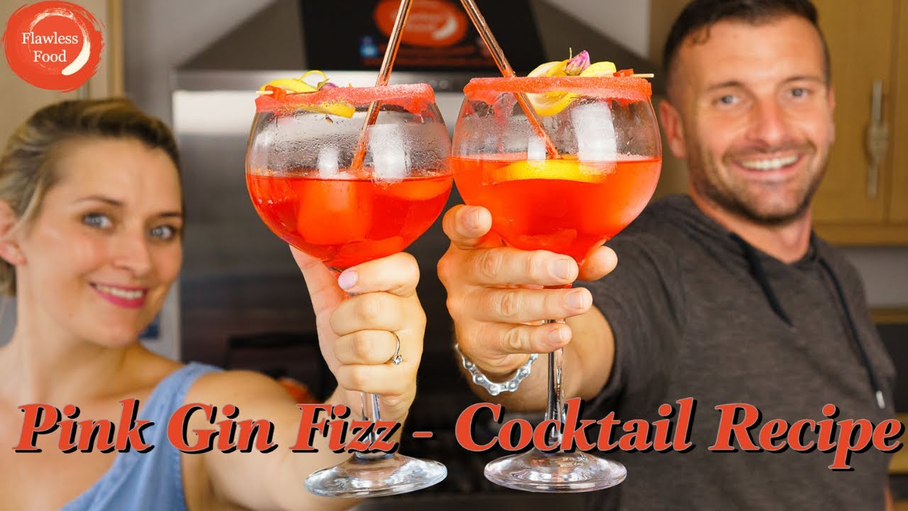 Pink Gin Fizz Recipe Easy Fruity Cocktail to Make at Home YouTube