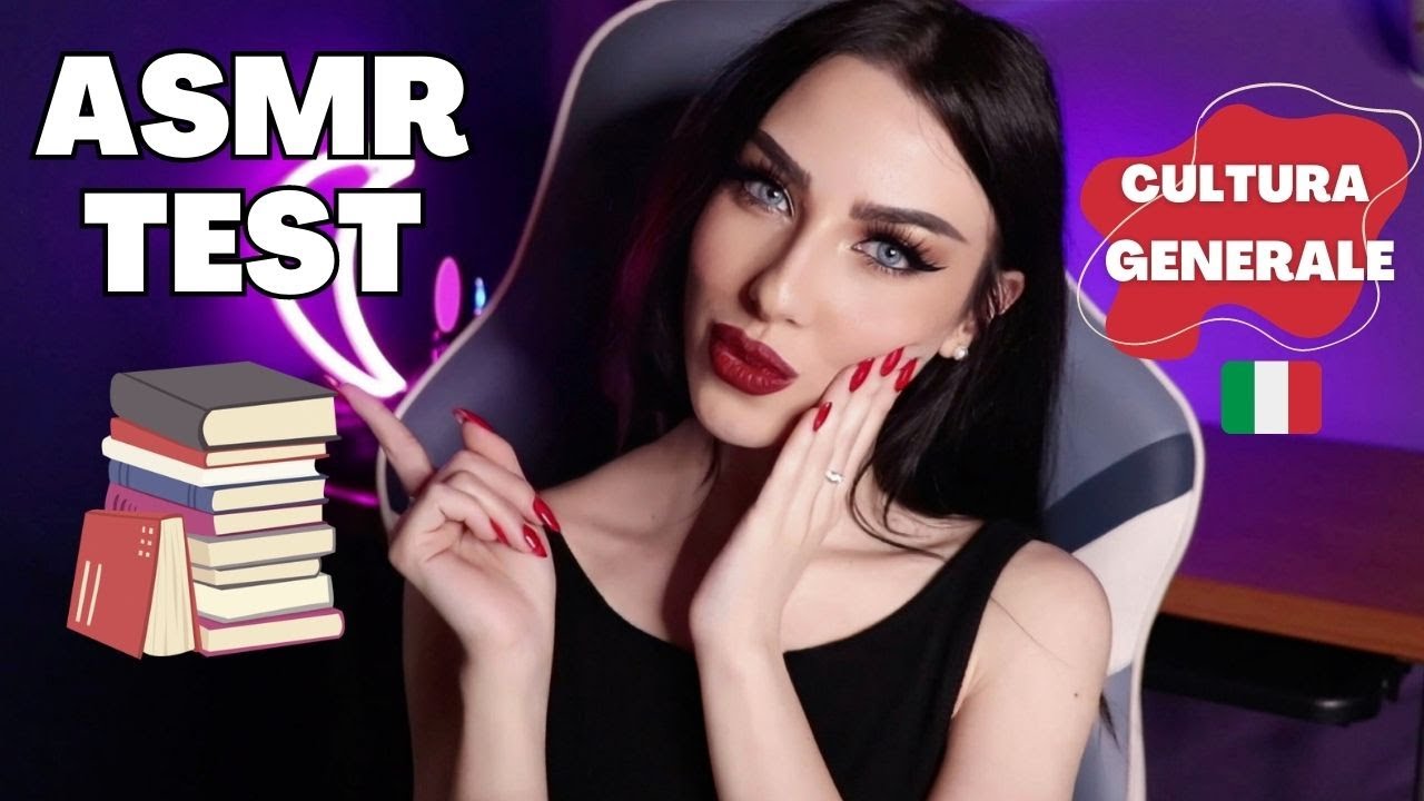 ASMR PER IMPARARE - TEST CULTURA GENERALE + TRIGGERS RILASSANTI