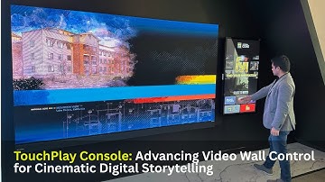 Touch Based Video Wall Console Storytelling