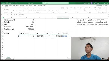 How to create Sinking Fund Schedule using Microsoft Excel