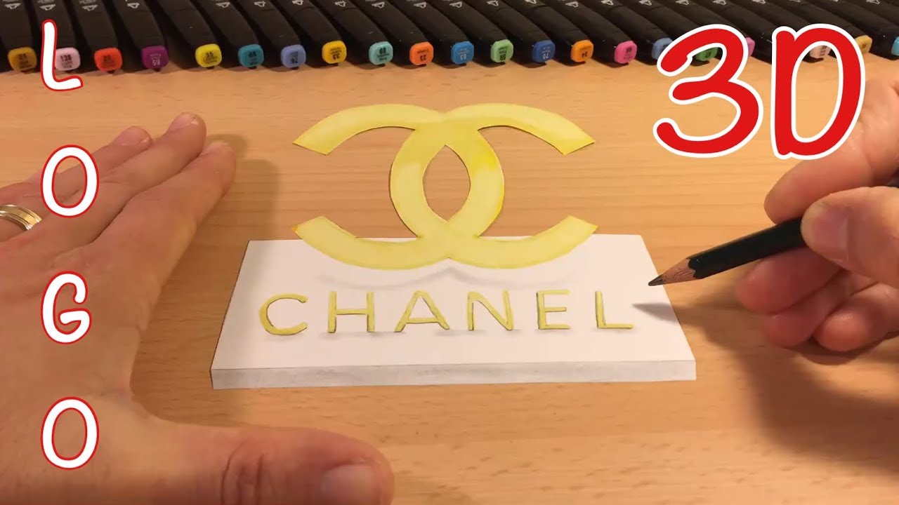 3d Chanel How To Draw The Chanel Logo In 3d Zeichnen Lernen Fur Anfanger Youtube