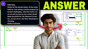 Here is the PLC Program of Motor Forward Reverse with Delay Timer 