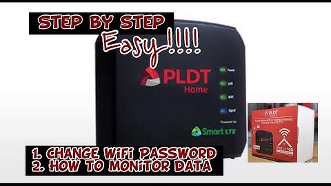 PLDT Home Prepaid Wifi Change Wifi Password and How to Monitor Data Step by Step