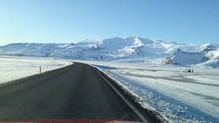 Llegando al desvío de Breiðárlónsvegur