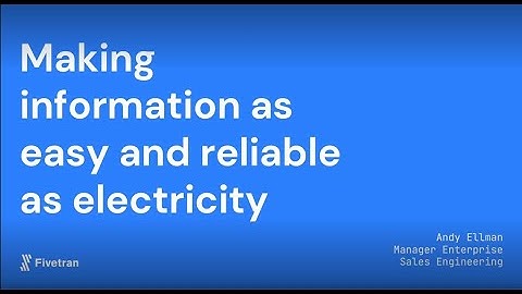Reliable Data Pipelines with Fivetran