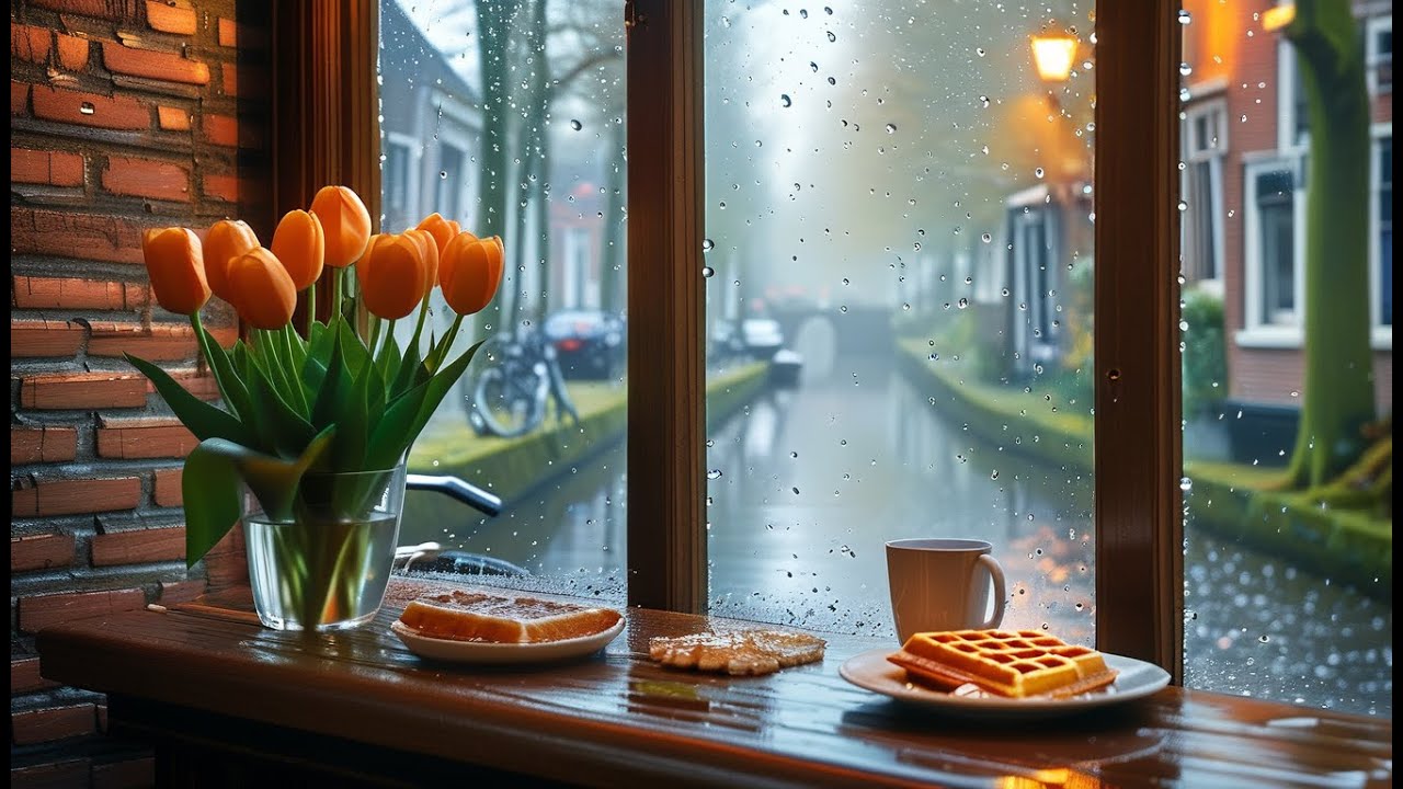Regenachtige Middag 🌧️ Jazz Piano om te Relaxen en Studeren