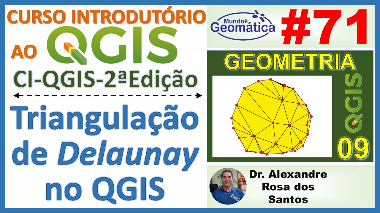 Aula 71 - Triangulação de Delaunay no QGIS. 