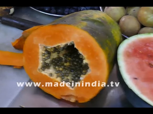 MAKING OF PAPAYA JUICE | HEALTHY STREET FOODS IN INDIA | MUMBAI STREET FOODS street food