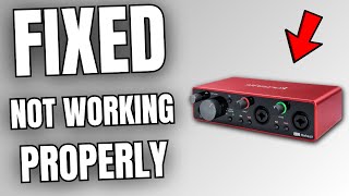 Focusrite Scarlett: No Hardware connected/Not Working/No Sound (EASY FIX TIPS)