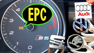 EPC Warning light VW, Audi, Skoda, SEAT How to fix? Meaning & Problem solution🚘