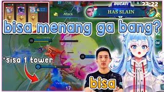 Keseruan Kobo Mabar MLBB Bersama Bang Lemon !! Tower sisa 1 Comeback 🗿 【Kobo Kanaeru | Clips】