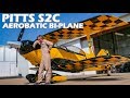 Pitts S2C - Aerobatic Aircraft Flight & Pilot Interview