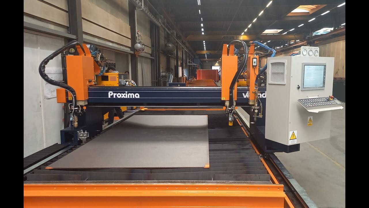 Snijmachine VANAD PROXIMA 2 x 32 m geleverd aan Holland Staal