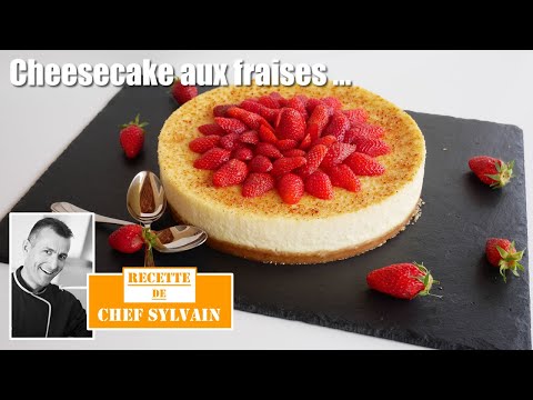 cheesecake-aux-fraises---recette-par-chef-sylvain-!