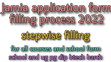 Jamia Application form Filling Stepwise Full Details🔥 Step by Step form filling Jamia University💯