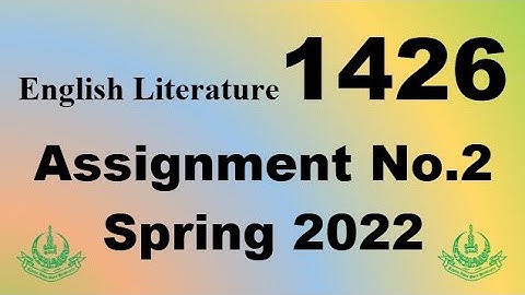 AIOU Code 1426 Solved Assignment No.2 Spring 2022