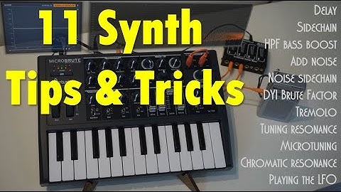11 Synth Tips and Tricks (shown on the MicroBrute by Arturia)