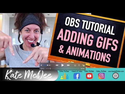 Come aggiungere GIF e animazioni per le sovrapposizioni in OBS Studio (OBS tutorial per video e Live Streaming)