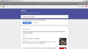 Create a Google Alert