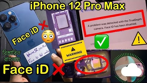 iPhone 12 Pro Max Face ID not working.TrueDepth camera disabled ⁉️ Dot ￼￼ Project repair