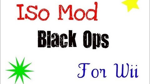 How to ISO Mod Black Ops For Wii