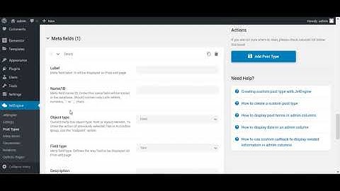 Custom Post Type part 1