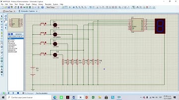 PRACTICA 10 / DISPLAY DE 7 SEGMENTOS Y CONVERTIDOR BINARIO A DECIMAL (BCD) / PROTEUS