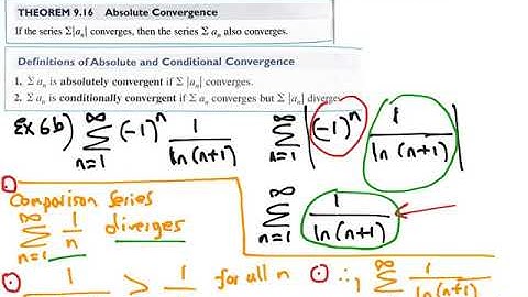 9.5 Lesson 3: Part B: Absolute and Conditional Convergence