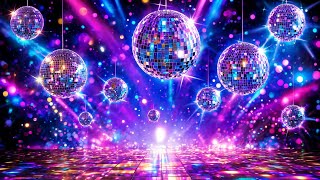 Disco Party Ambience 🪩 Dance Floor with Neon Lights & Lounge Music | 4K (1 Hour)