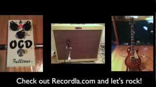 Fulltone OCD, Les Paul and Fender Blues Deville Test
