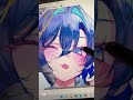 鮫升コモリちゃんを描いてみた【Illustration Making 】#shorts