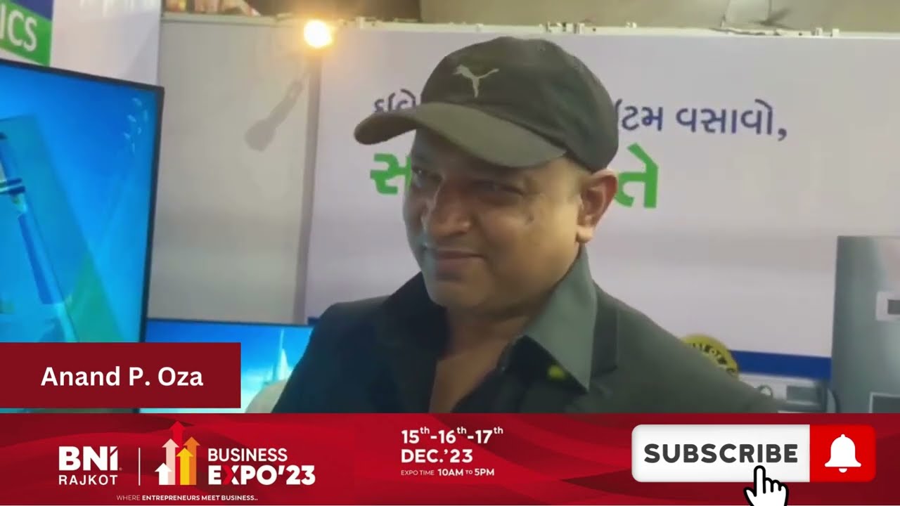 ઓમ ઇલેક્ટ્રોનિક્સના શ્રી આનંદ પી. ઓઝા સાથે એક વિશિષ્ટ મુલાકાત | GujaratiTv BNI એક્સ્પો 2023 | રાજકોટ