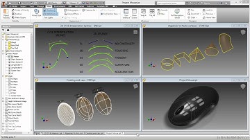 Autodesk Inventor - Surfacing Tutorial | Introduction To Autodesk Inventor 2014 Surfacing