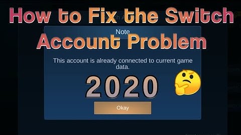 How to solve "This Account is Already Connected to Current Game Data" MobileLegends 2020