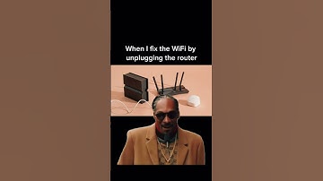 POV: When I fix the WiFi by unplugging the router 😂📶