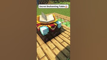 Minecraft Secret Enchanting Table😱#minecraft #shorts