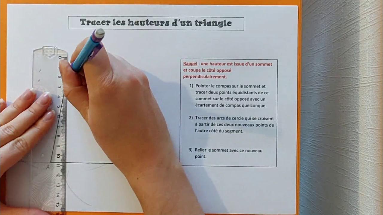Tuto Maths 6 Tracer les hauteurs d'un triangle YouTube