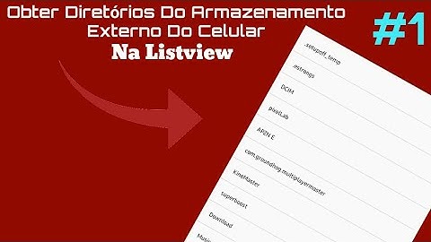 Sketchware Obter Diretórios Do Armazenamento Externo Na Listview #1