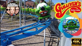 New Caterpillar Ride (The Wriggler) - Wacky Worm - POV - Gullivers Valley Theme Park Sheffield UK 4K Actualización