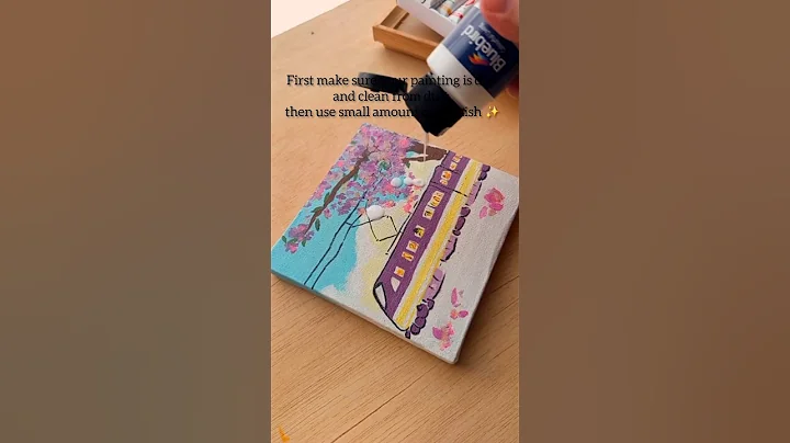 How to varnish a painting #shorts #short #shortsviral #youtube #youtubeshorts #ytshorts #viral