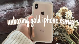 Unboxing Gold iPhone XS Max (512gb) || 2021 (aesthetic ver.)